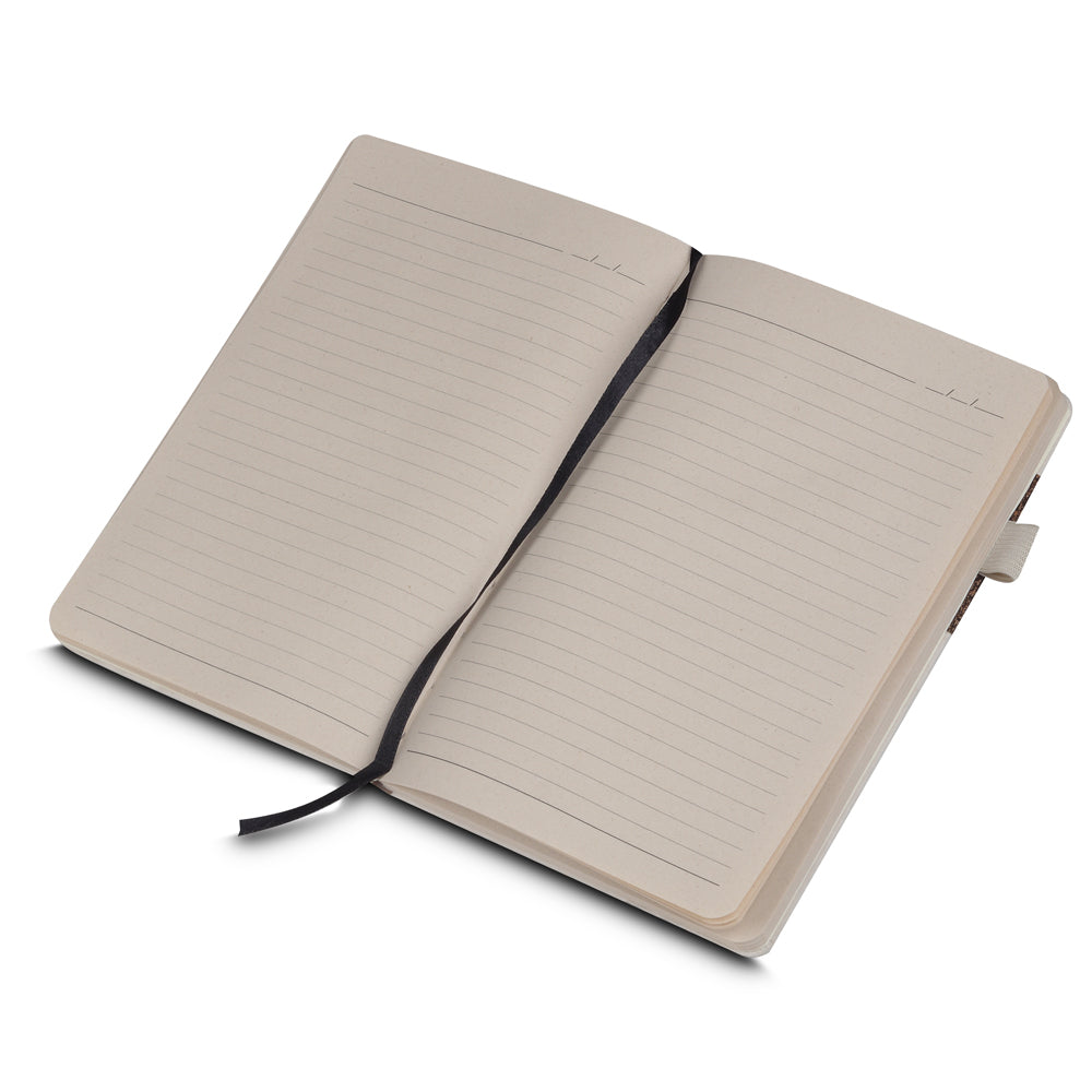 Caderno A5 Capa em Fibra de Cana de Açúcar e Café