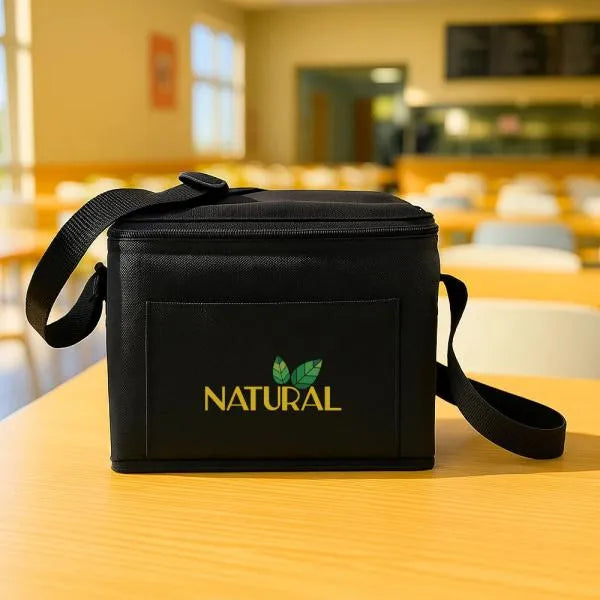 BOLSA TÉRMICA PRETA - 4L - 20X15X16CM - NÃO IMPERMEÁVEL