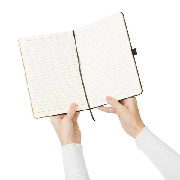 CADERNO C/ PAUTA - PRETO - 14X21CM