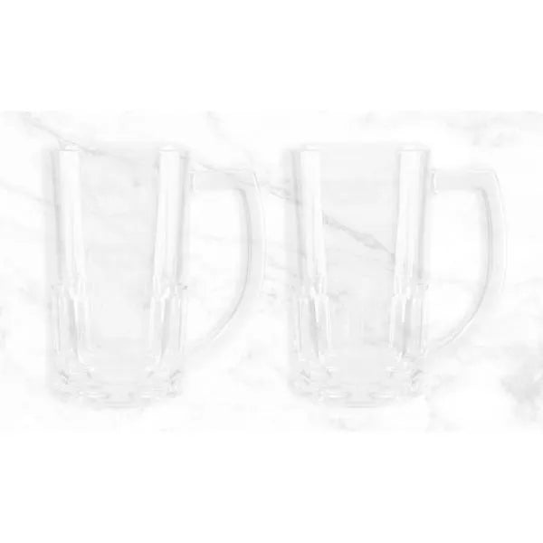 KIT COM CANECAS DE VIDRO PARA CHOPP DE 340 ML