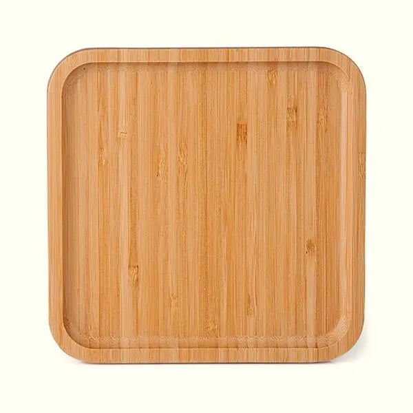 PETISQUEIRA EM BAMBU QUADRADA - 20X20X1,9CM