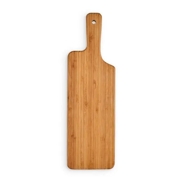 TABUA EM BAMBU COM PEGADOR - 39X12X1,5 CM