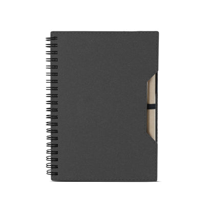 Caderno capa em papelão reciclado com caneta
