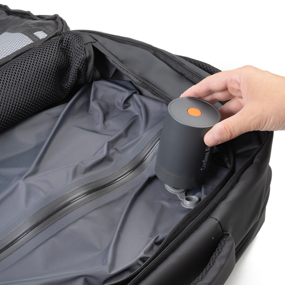 Mochila com Compartimento a Vácuo e Expansor