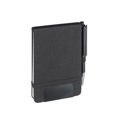 Mini caderno A6 em RPET com caneta