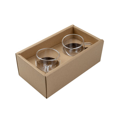 Conjunto de Xícaras de Vidro Borossilicato