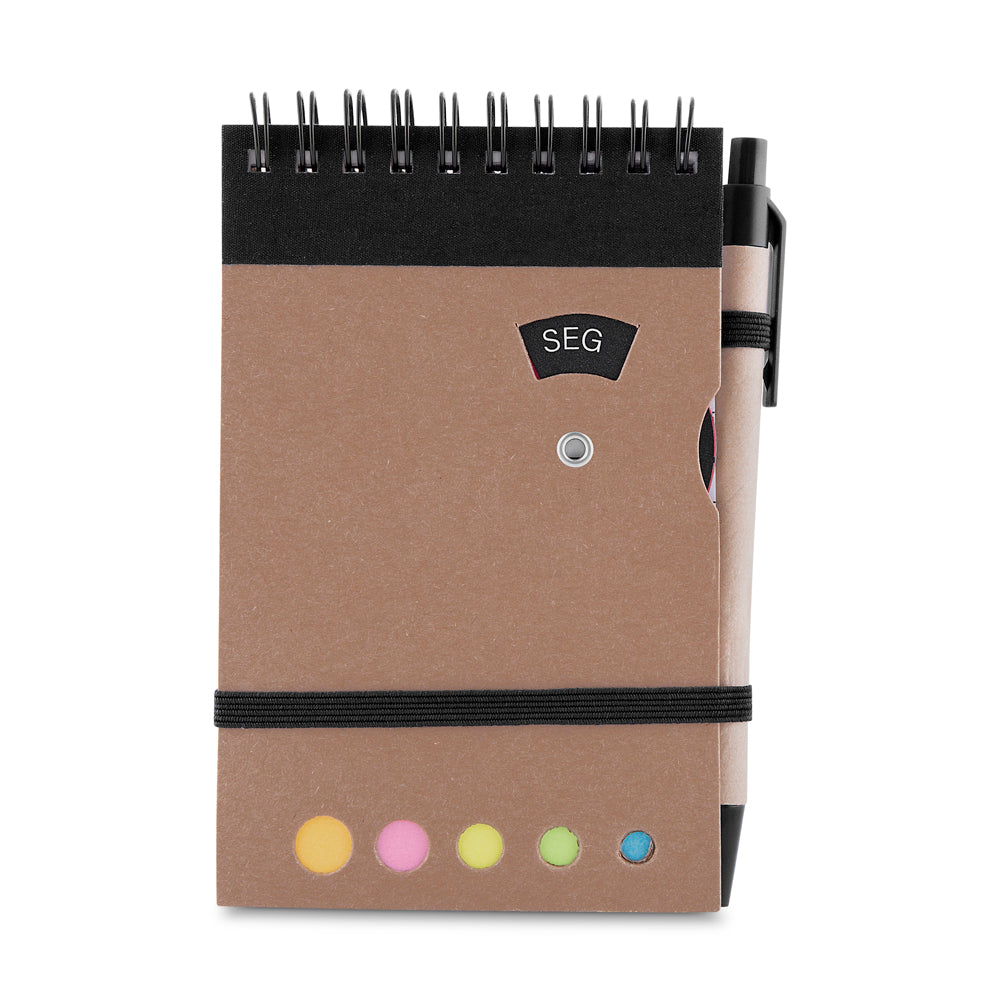 Mini caderno A6 com caneta