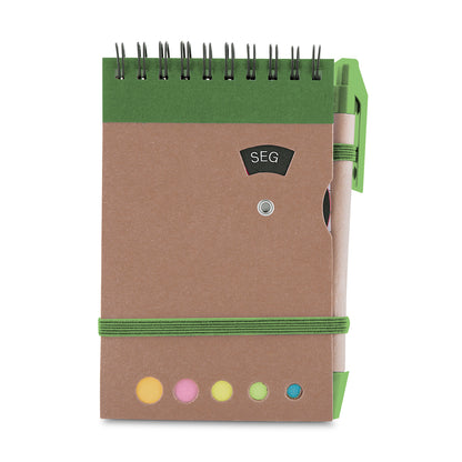Mini caderno A6 com caneta