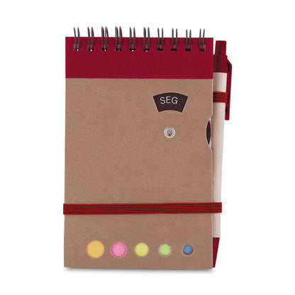 Mini caderno A6 com caneta