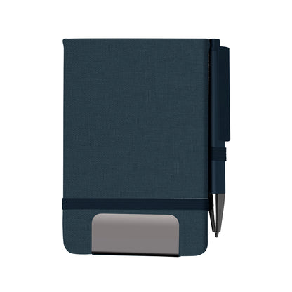 Mini caderno A6 em RPET com caneta