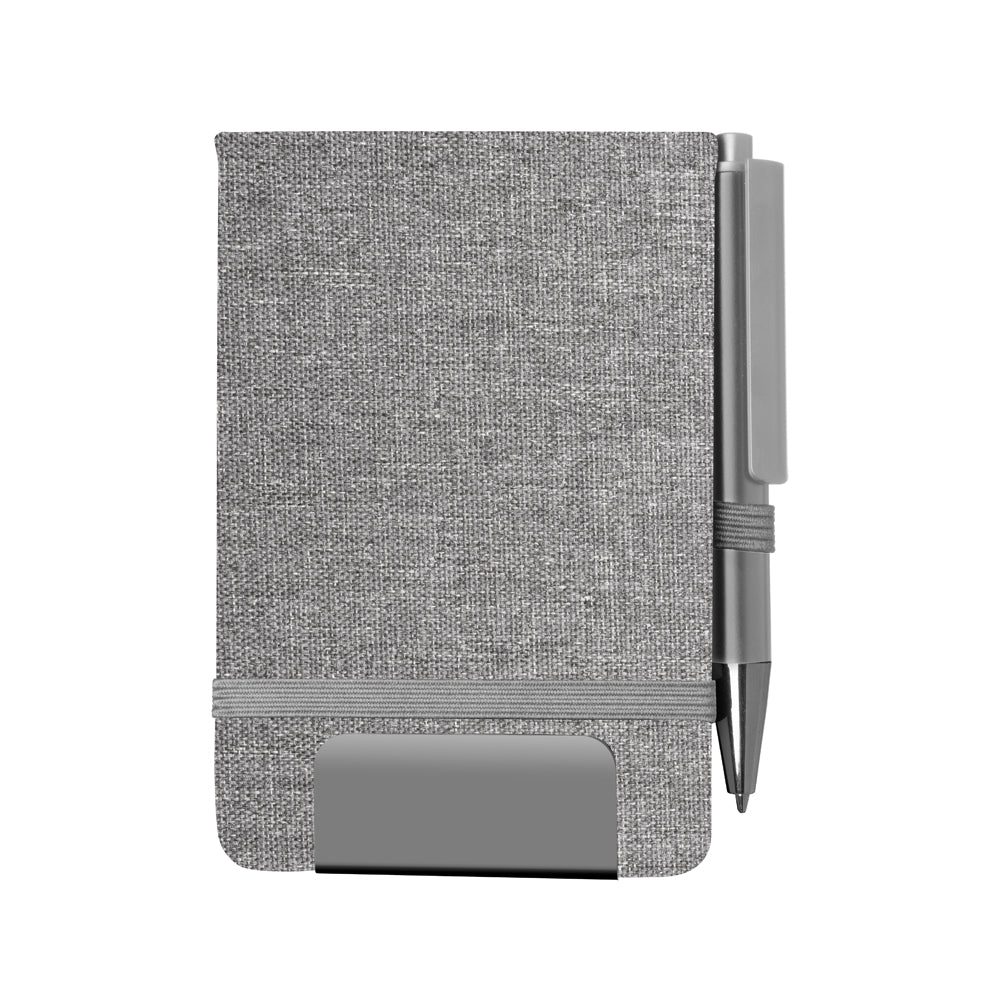 Mini caderno A6 em RPET com caneta