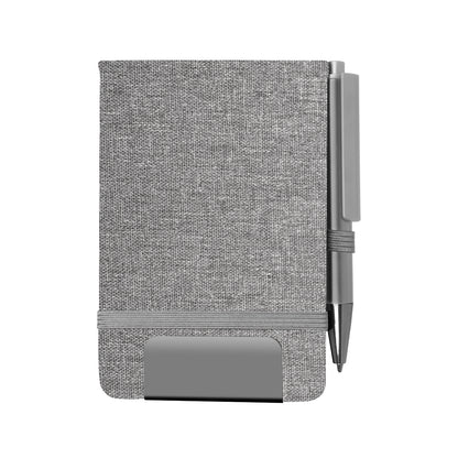 Mini caderno A6 em RPET com caneta