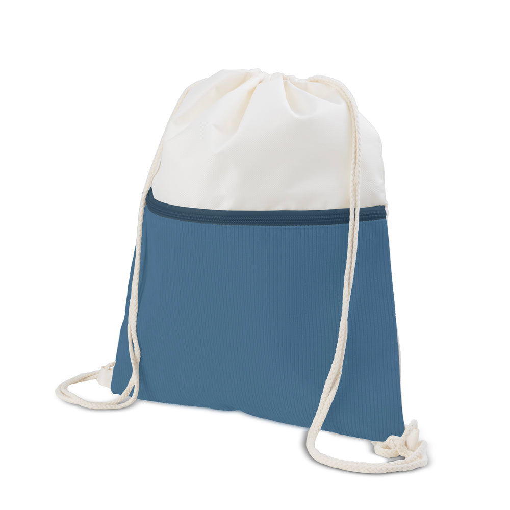 Sacola/Mochila em poliéster e veludo (41x34,4cm)