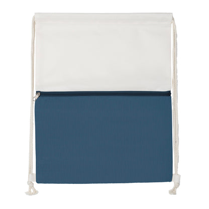 Sacola/Mochila em poliéster e veludo (41x34,4cm)