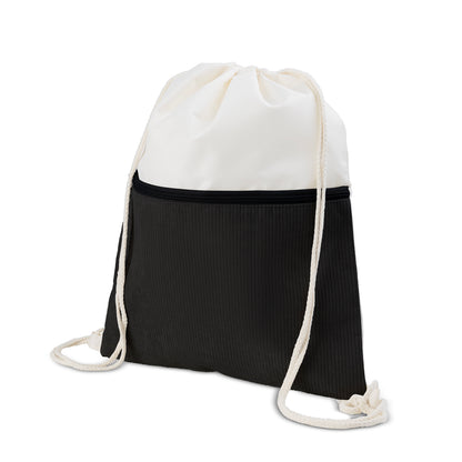 Sacola/Mochila em poliéster e veludo (41x34,4cm)