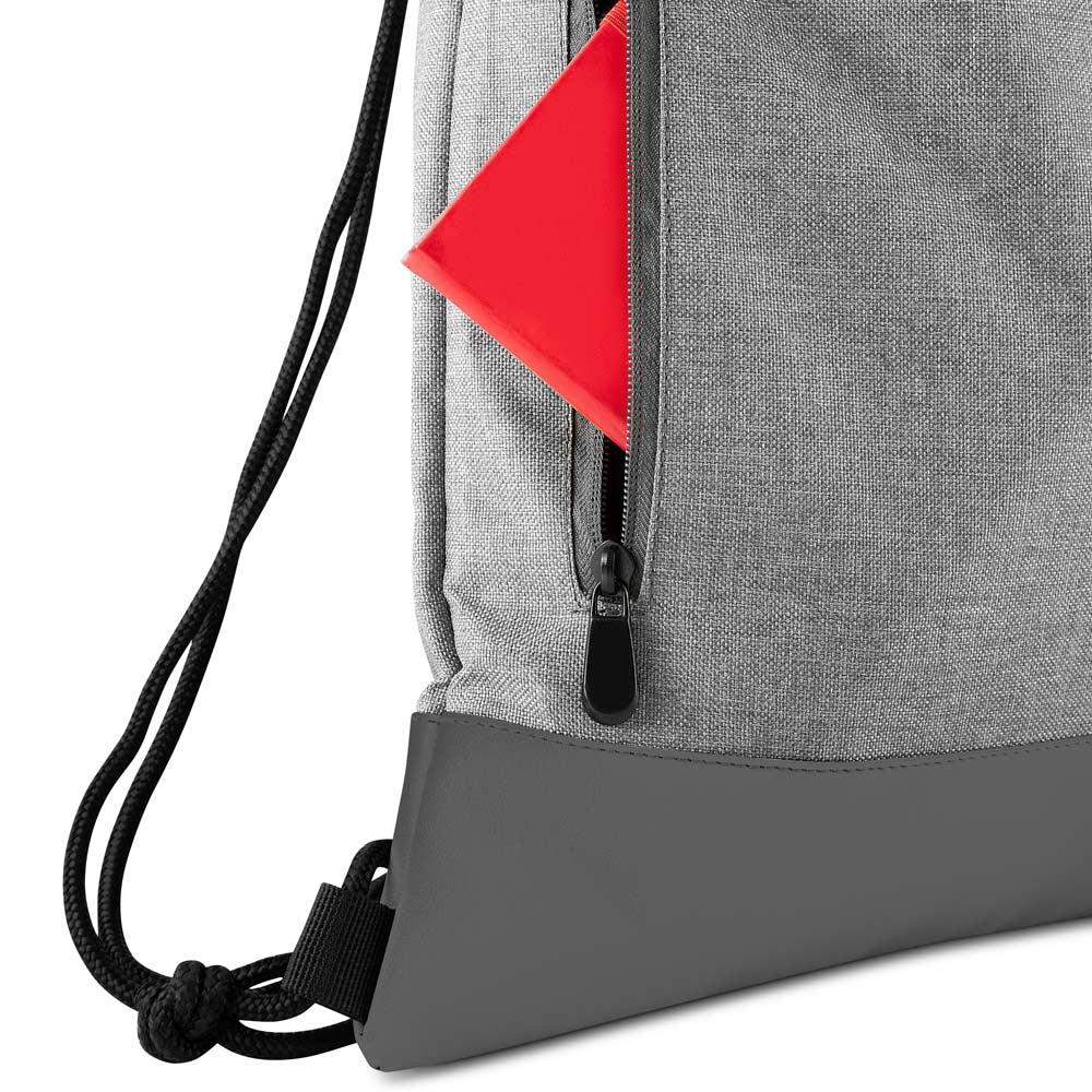 Sacola/Mochila Poliéster 210D e PU (43x35cm)