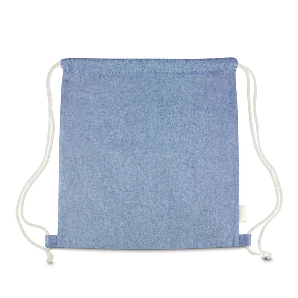 Sacola/Mochila em algodão mescla reciclado 140g/m²