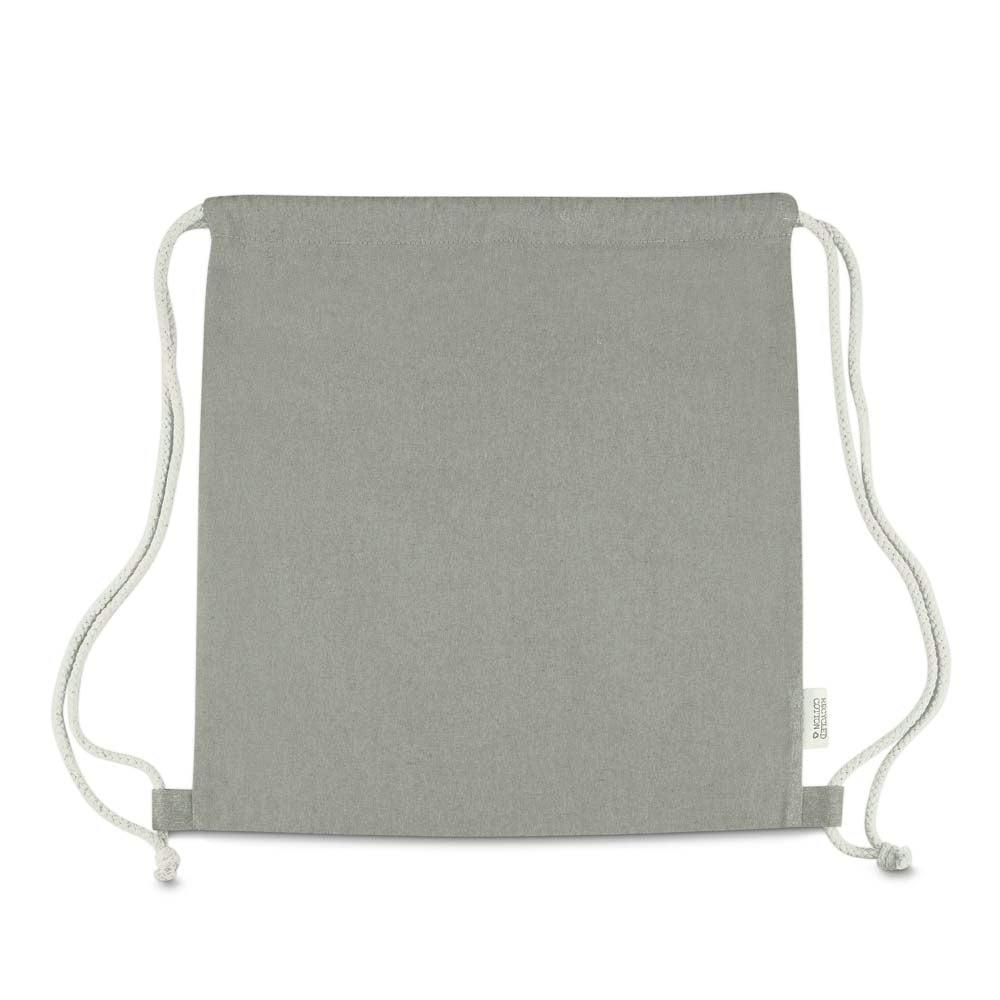 Sacola/Mochila em algodão mescla reciclado 140g/m²