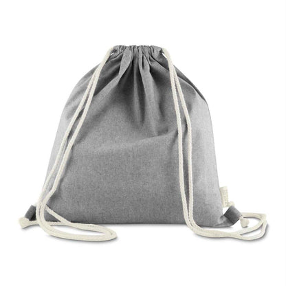 Sacola/Mochila em algodão mescla reciclado 140g/m²