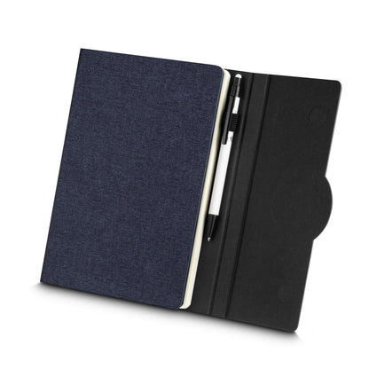 Caderno A5 Capa em RPET e Detalhe em Bambu