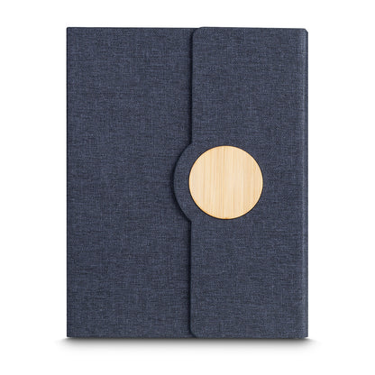 Caderno A5 Capa em RPET e Detalhe em Bambu