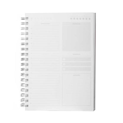 Caderno B5 planner capa em Percalux