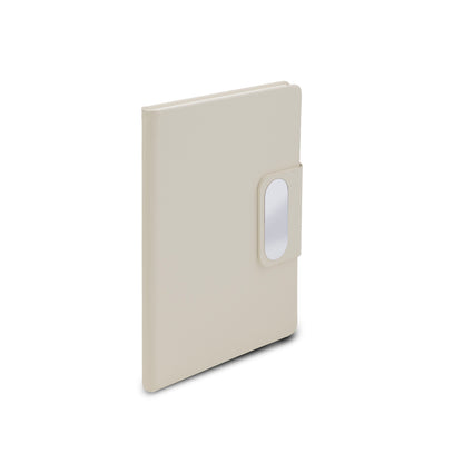 Caderno em PU com placa em metal