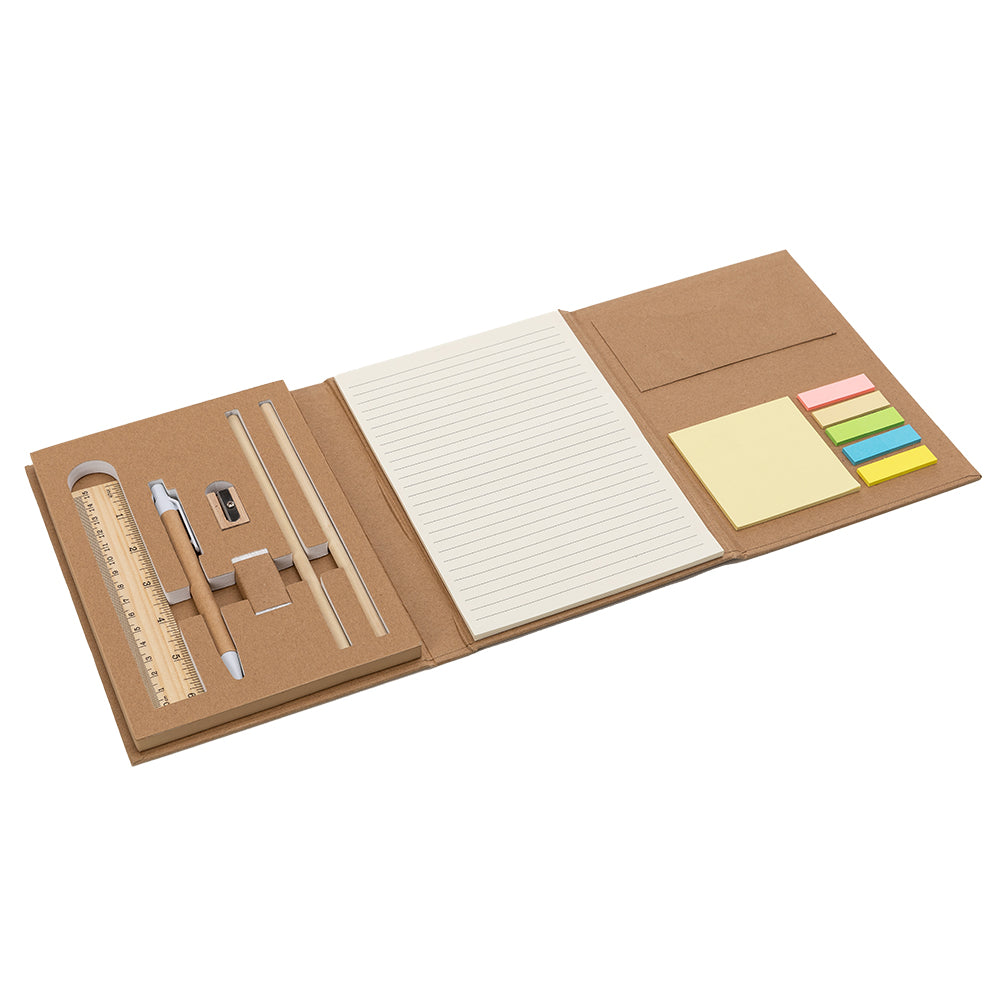 Kit Escritório Capa em Papel Kraft