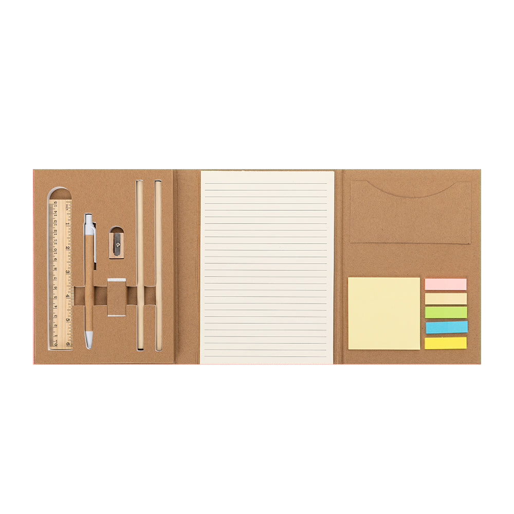 Kit Escritório Capa em Papel Kraft