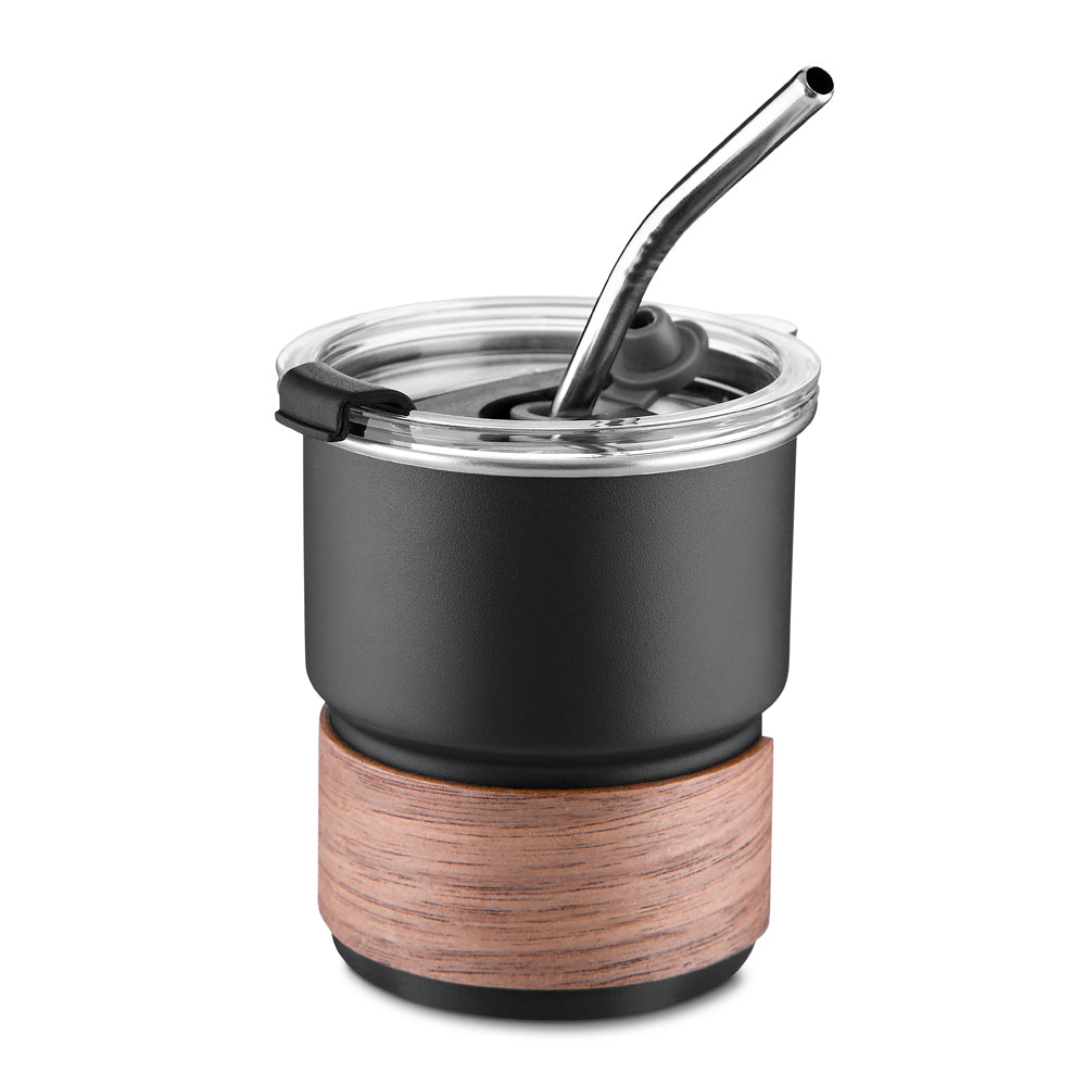 Copo em inox com canudo