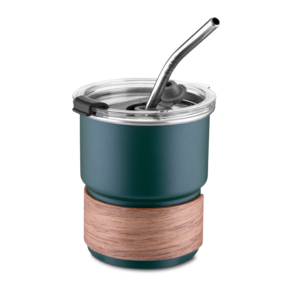 Copo em inox com canudo