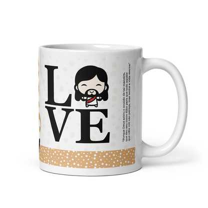 Caneca "Jesuszinho LOVE" - Bege