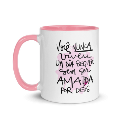 Caneca "AMADA POR DEUS"