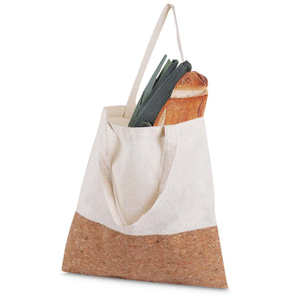 Sacola em Algodão 140g/m² e Cortiça (39x35cm)