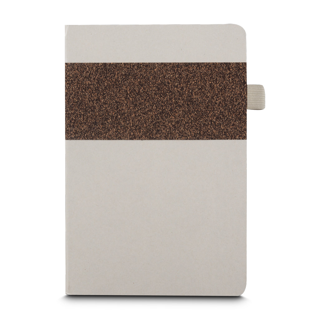 Caderno A5 Capa em Fibra de Cana de Açúcar e Café