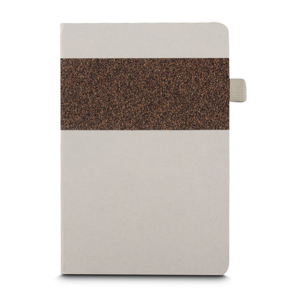 Caderno A5 Capa em Fibra de Cana de Açúcar e Café