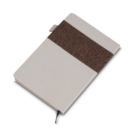 Caderno A5 Capa em Fibra de Cana de Açúcar e Café