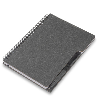 Caderno A5 Capa em Papelão Reciclado c/ Caneta