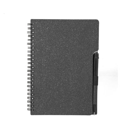 Caderno A5 Capa em Papelão Reciclado c/ Caneta