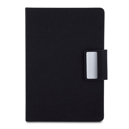 Kit escritório Caderno, Garrafa e Caneta Metalica