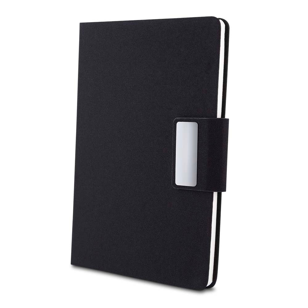 Kit escritório Caderno, Garrafa e Caneta Metalica