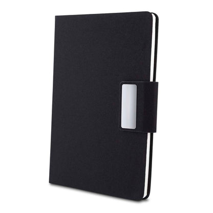 Kit escritório Caderno, Garrafa e Caneta Metalica