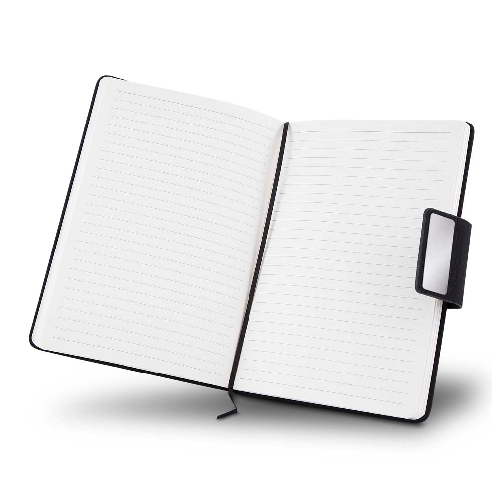 Kit escritório Caderno, Garrafa e Caneta Metalica