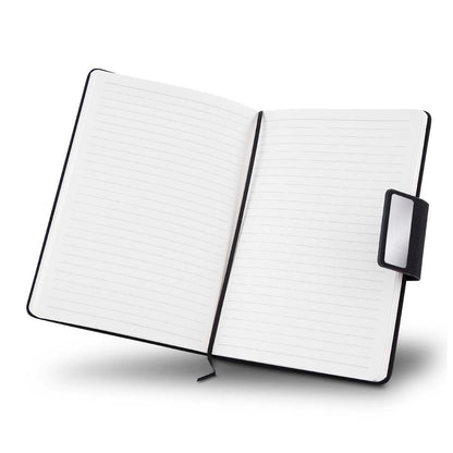 Kit escritório Caderno, Garrafa e Caneta Metalica