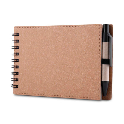 Mini Caderno A6 de anotações com caneta