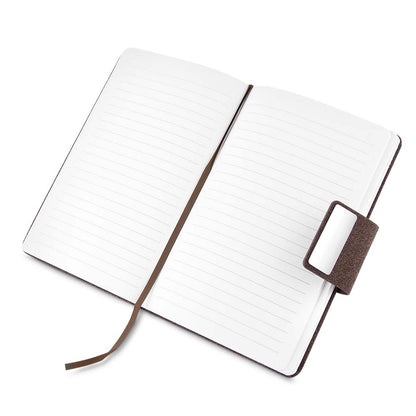 Caderno A5 em PU e fibra de café ou chá