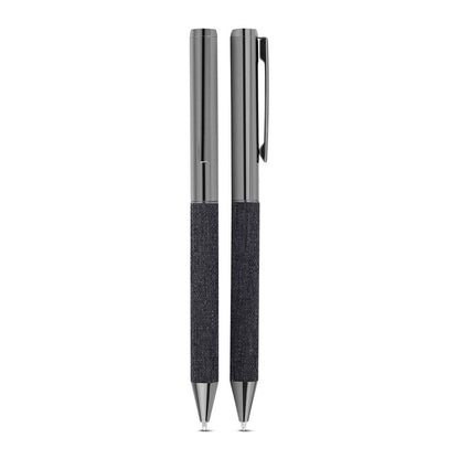 Kit escritório Caderno, Garrafa e Caneta Metalica
