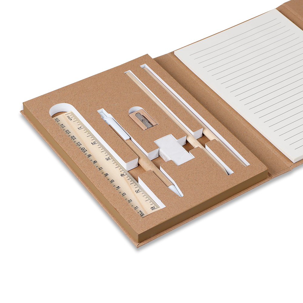 Kit Escritório Capa em Papel Kraft