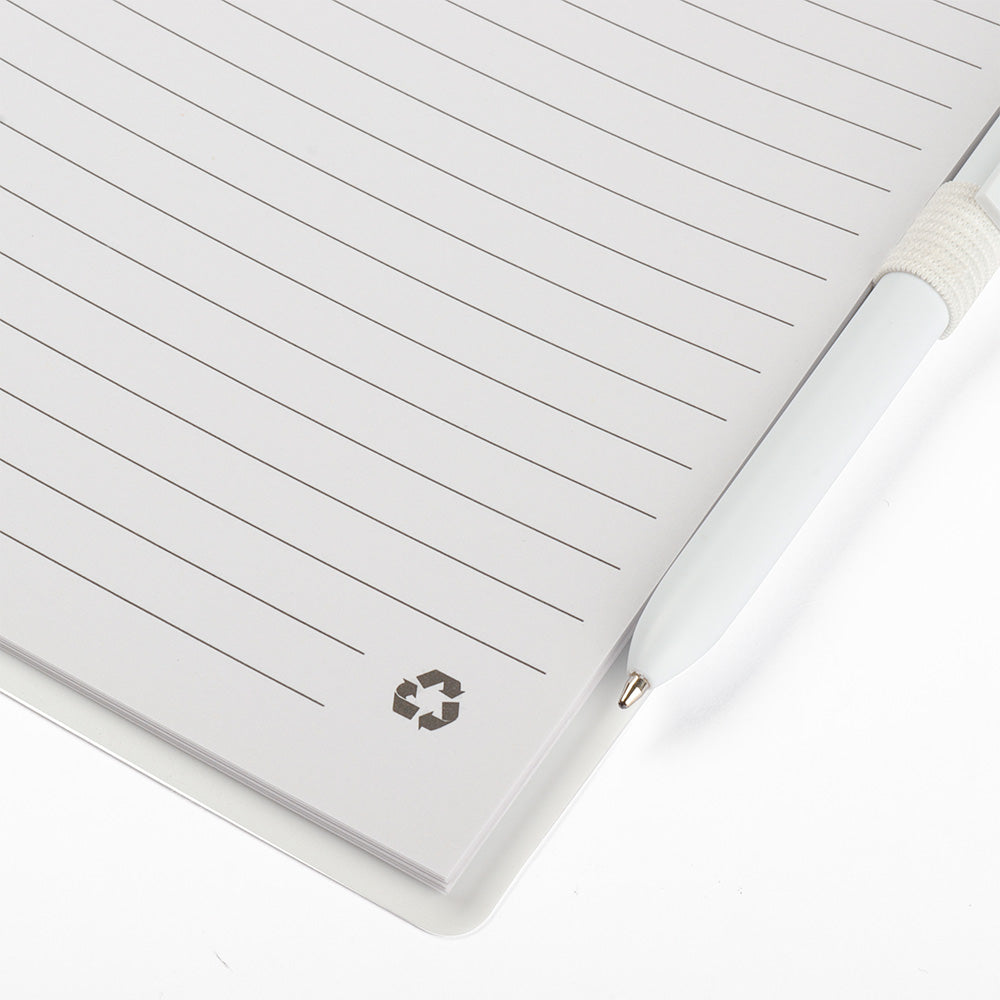 Caderno A5 Capa em PP com caneta