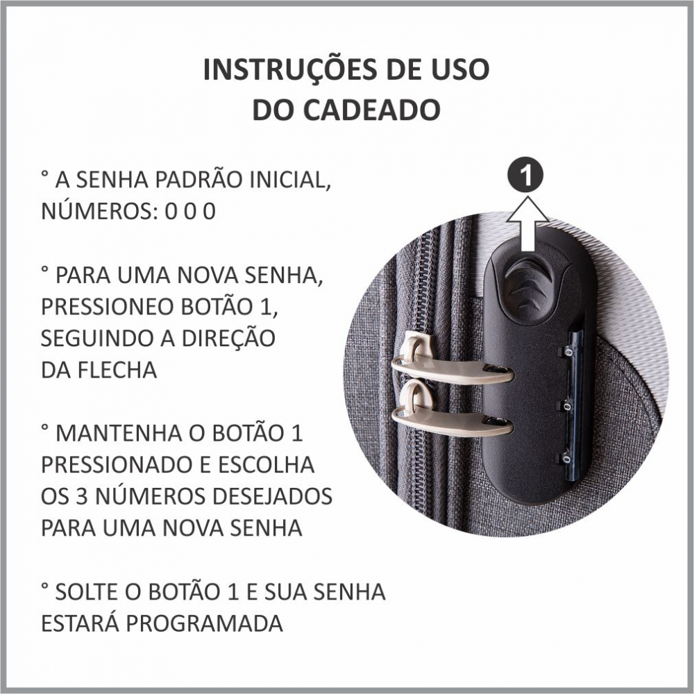 Mala de bordo em Plástico ABS